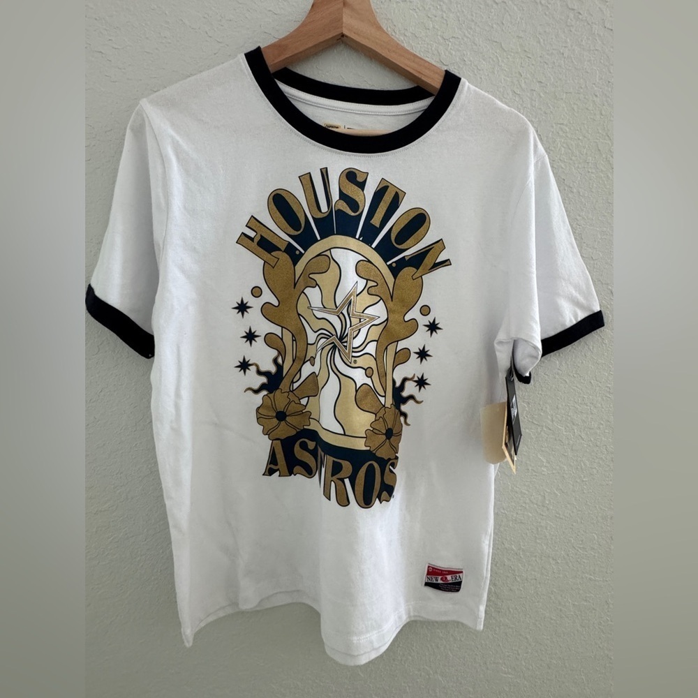 NWT new era houston Astros ring t shirt vintage style size M - Picture 1 of 6